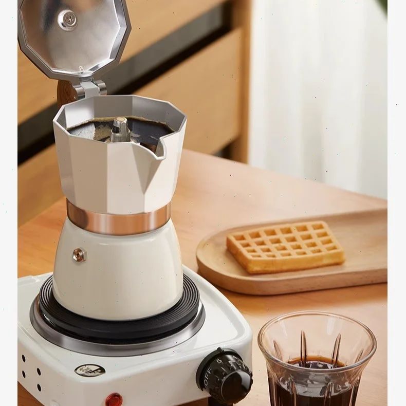 Coffee Equipment Usa - Set Pembuat Kopi Moka Pot Berbentuk
