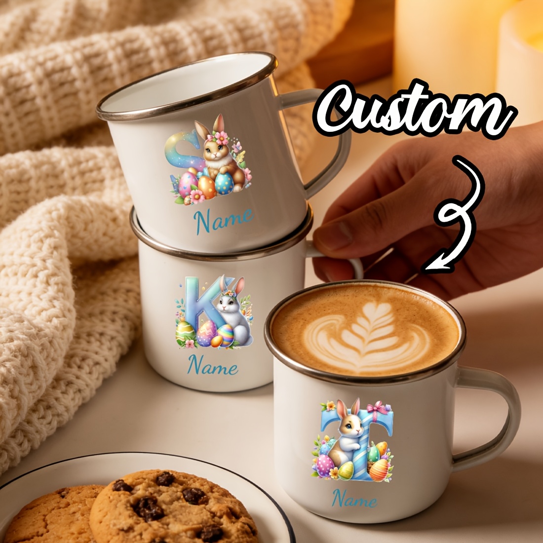 Mug Pribadi Bermotif Bunga den - Coffee Equipment With Name ulasan dan harga