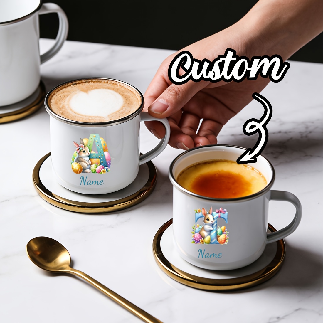 Mug Pribadi Bermotif Bunga den - Coffee Equipment With Name ulasan dan harga